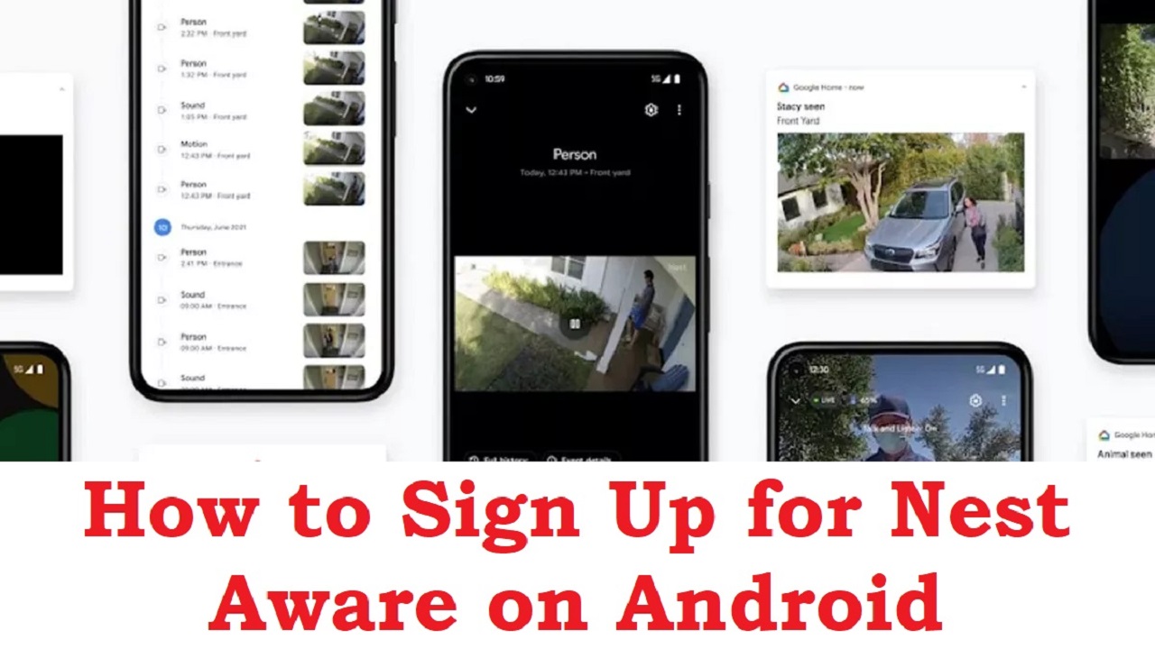 how to sign up for nest aware on android